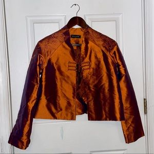 Khaisilk Cropped Embroidered Jacket